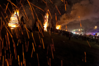 Bonfires on the Levee